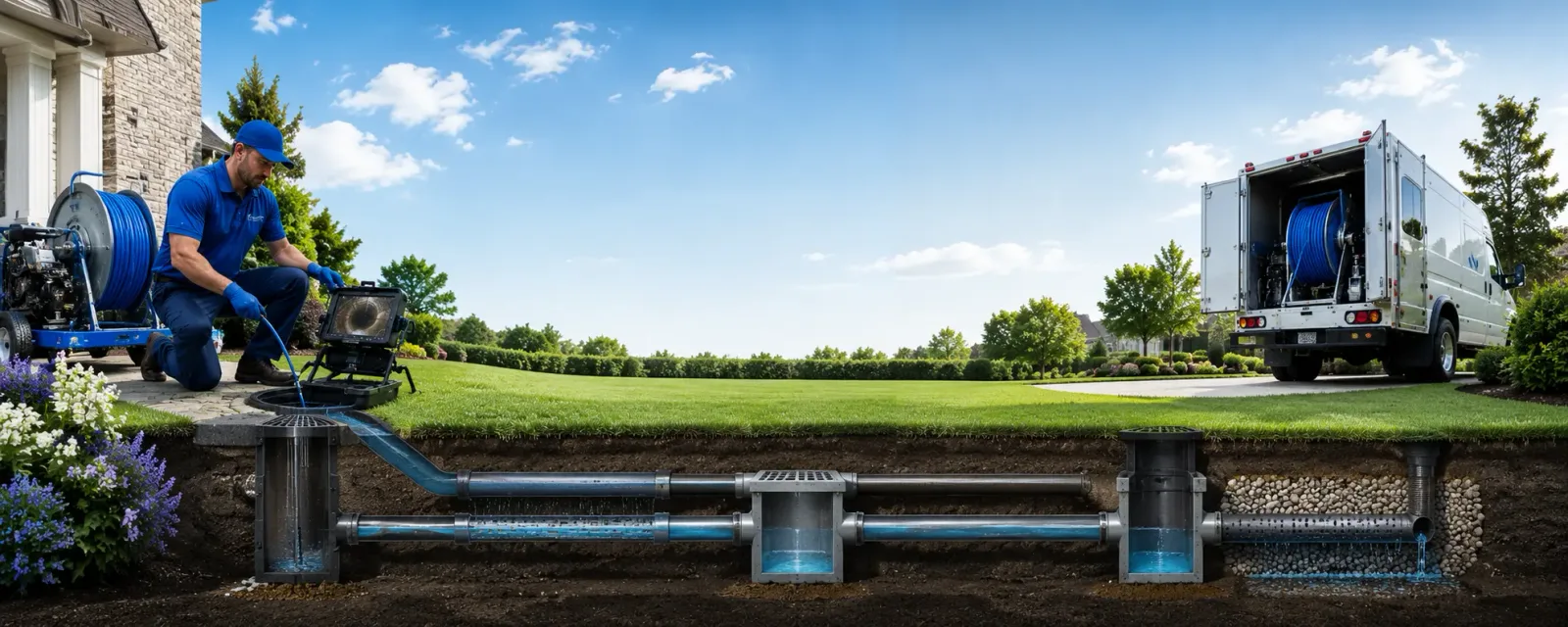 Outdoor drain cleaning information for Royal, NE